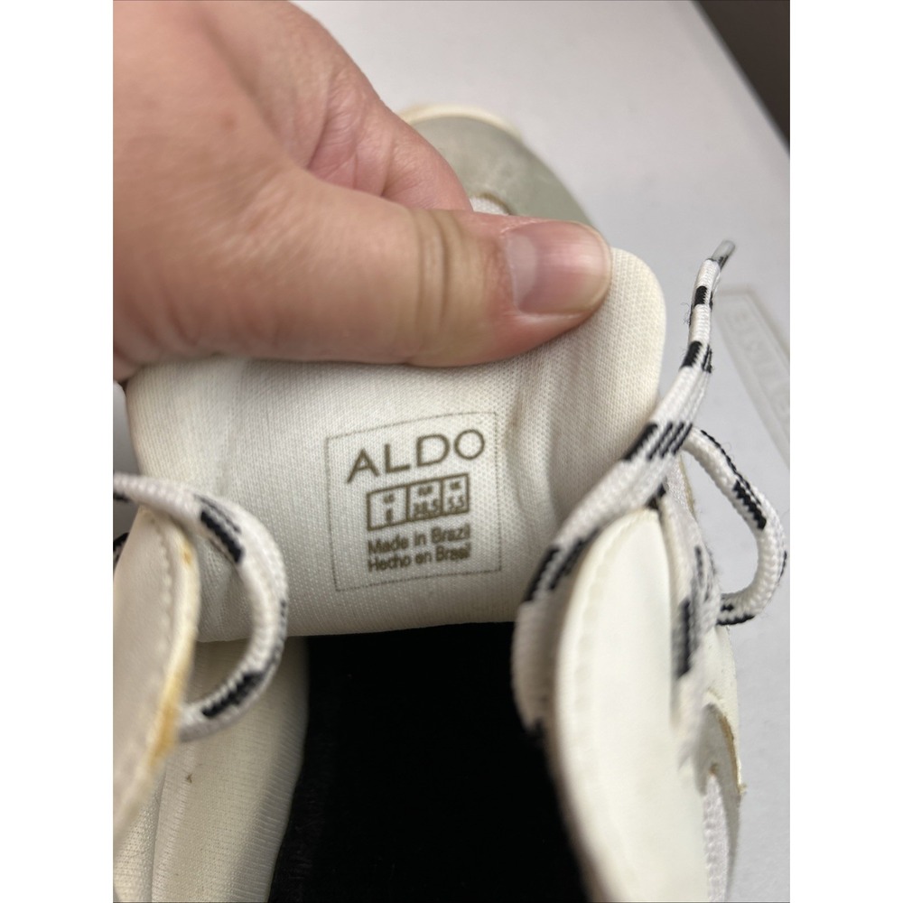 Aldo Women's Athletic Shoe Sneakers Size 8, Color White/Bone‎ - Picture 8 of 12